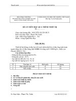 Thiết kế hệ thống cô đặc hai nồi xuôi chiều thiết bị cô đặc ống tuần hoàn ngoài dùng cho cô đặc dung dịch KOH.doc