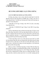 ĐỀ CƯƠNG GIỚI THIỆU LUẬT CÔNG CHỨNG NĂM 2006