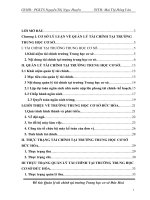 Giải pháp hoàn thiện công tác quản lý tài chính tại trường  Trung học cơ sở Đức Hóa