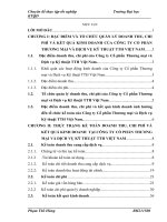 Hoàn thiện kế toán doanh thu, chi phí và xác định kết quả kinh doanh tại Công ty Cổ phần Thương mại và Dịch vụ Kỹ thuật TTH Việt Nam