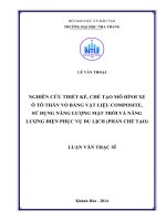 Nghiên cứu thiết kế, chế tạo mô hình xe ô tô thân vỏ bằng vật liệu Composite, sử dụng năng lượng mặt trời và năng lượng điện phục vụ du lịch (phần chế tạo)