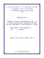 Nghiên cứu các khả năng phát triển thượng lưu tác động đến chế độ dòng chảy và xâm nhập mặn mùa khô ở đồng bằng sông Cửu Long