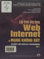 Lập trình ứng dụng Web Internet và mạng không dây. Tập 1