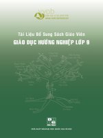 TÀI LIỆU BỔ SUNG SÁCH GIÁO VIÊN  HOẠT ĐỘNG GIÁO DỤC HƯỚNG NGHIỆP LỚP 9