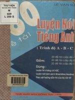 60 đề tài luyện nói tiếng Anh - Thi trình độ A, B, C