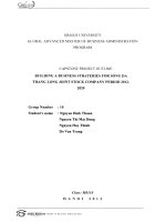 Building a busines strategies for Song Da Thang Long Joint Stock Company period 2012-2020
