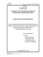 Business development strategies of Phu My thermal power production division belonging to powe generation corporation 3 for the period of 2013 - 2018