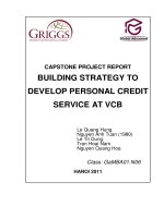 Building strategy to develop personal credit service at VCB
