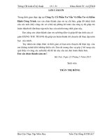 Công tác hạch toán chi phí và tính giá thành sản phẩm tại công ty cổ phần tư vấn đầu tư và kiểm định công trình