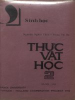 Giáo trình Thực vật học 2