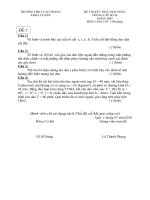 tổng hợp đề thi môn dao cắt