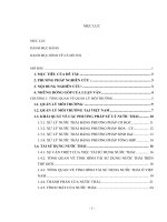 Nghiên cứu quản lý môi trường cho phát triển bền vững tại thị trấn Lim huyện Tiên Du tỉnh Bắc Ninh