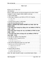 Báo cáo thực tập tổng hợp Kết quả hoạt động kinh doanh của NHNo&PTNT số 2 Láng Hạ