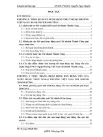 Giải pháp tăng cường huy động vốn tại Ngân hàng thương mại cổ phần Ngoại thương Việt Nam chi nhánh Thành Công