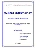 Developing a business strategy for Hien Duc joint-stock company in the 2013-2018 period