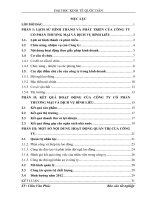 công tác tổ chức hạch toán kế toán tại công ty Cổ phần Thương mại và Dịch vụ Bình Liêu