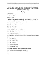 Hoàn thiện kế toán tiền lương và các khoản trích theo lương tại công ty cổ phần lương thực và thương mại phú thọ