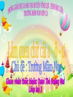 slide thuyết trình lÀM QUEN CHỮ CÁI O, Ô, Ơ