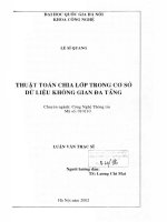 Thuật toán chia lớp trong cơ sở dữ liệu không gian ba tầng