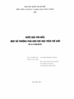 bước đầu tìm hiểu một số trường phái khu vực học trên thế giới