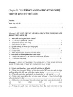 Chuyên đề vài trò của khoa học công nghệ đối với kinh tế thế giới