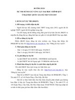 Hướng dẫn dự thi đánh giá năng lực tại ĐHQGHN 2015