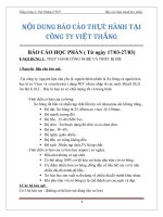 Bao cáo thực hành tại nhà máy tổng công ty việt thắng