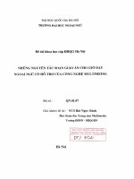 Những nguyên tắc soạn thảo giáo án cho giờ dạy ngoại ngữ có hỗ trợ của công nghệ Multimedia