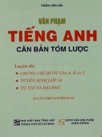 Văn phạm tiếng Anh căn bản tóm lược