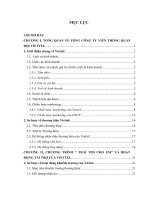 Nghiên cứu hoạt động tài trợ chương trình “ trái tim cho em” của Tổng Công ty Viễn thông Quân đội Viettel