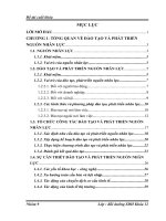 Nghiên cứu và đề xuất một số biện pháp hoàn thiện công tác đào tạo và phát triển nguồn nhân lực tại Công ty Cổ phần Sông đà 2