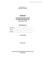 HƯỚNG DẪN THỰC HIỆN ĐIỀU CHỈNH NỘI DUNG DẠY HỌC VÀ PHÂN PHỐI CHƯƠNG TRÌNH CẤP THCS (Áp dụng từ năm học 20112012)