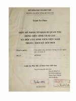 Một số nhân tố khách quan tác động đến tính tích cực xã hội của sinh viên Việt Nam trong thời kì đổi mới