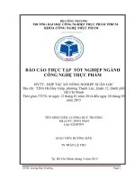 báo cáo thực tập tốt nghiệp tại trạm trung chuyển sữa tươi Vinamilk