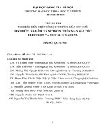 Nghiên cứu một số đặc trưng của cơ chế sinh bức xạ hãm và nơtron trên máy gia tốc electron và một số ứng dụng