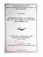 Định hướng nâng cao trình độ học vấn, tay nghề của công nhân thủ đô hiện nay