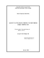 Agent và ứng dụng trong vấn đề trích chọn thông tin