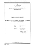 Building business strategy for Bao Viet Securities Joint Stock Company to 2017