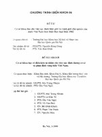 Đề tài nhánh Cơ sở khoa học cho việc xác định đường cơ sở và phân định vùng biển Việt Nam