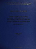 Chiến lược kinh doanh công ty cổ phần xây dựng công trình giao thông 872 - ngành XD-GTVT
