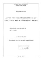 Áp dụng công nghệ hướng đối tượng để xây dựng và phát triển hệ thống quản lý thư viện