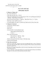 ĐỀ CƯƠNG MÔN HỌC HÌNH HỌC ĐẠI SỐ