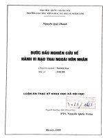 Bước đầu nghiên cứu về hành vi nạo thai ngoài hôn nhân