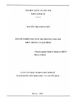 Doanh nghiệp nhà nước địa phương ở Hà Nội thực trạng và giải pháp