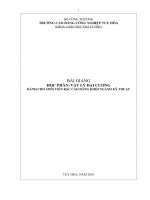 BÀI GIẢNG HỌC PHẦN: VẬT LÝ ĐẠI CƯƠNG DÀNH CHO SINH VIÊN BẬC CAO ĐẲNG KHỐI NGÀNH KỸ THUẬT