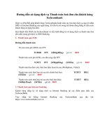 Hướng dẫn sử dụng dịch vụ thanh toán hoá đơn cho khách hàng Techcombank
