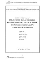 Building the human resource development strategy for Power Transmission Company No 4 in the period of 2010-2020