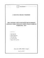 The construction of business development strategy for EVNFinance Joint Stock Company period 2012-2017