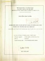 Những điều kiện cơ bản để xây dựng lối sống sinh viên trong các trường Đại học hiện nay (Qua khảo sát ở một số trường Đại học thuộc khu vực Hà Nội