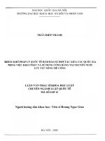 Khuôn khổ pháp lý quốc tế đảm bảo sự hợp tác giữa các quốc gia trong việc khai thác và sử dụng công bằng tài nguyên nước lưu vực sông Mê Công